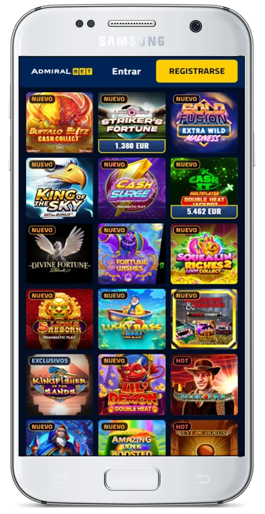 Juegos de casino en dispositivos Android